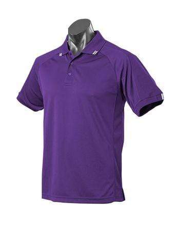 Aussie Pacific Flinders Men's Polo Shirt 1308 Casual Wear Aussie Pacific Purple/White S 